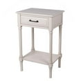 thumbnail image 1 of Privilege 28605 18 x 14 x 29.5 in. Antique Pearl 1 Drawer Accent End Table, White, 1 of 2
