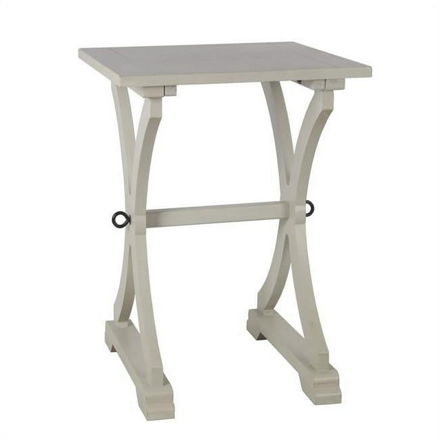 Privilege 28853 Wooden Accent Side Table, Sun Bleached Gray