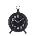 thumbnail image 1 of Privilege 42429 9 x 2.5 x 12 in. Black Metal Table Clock, 1 of 1