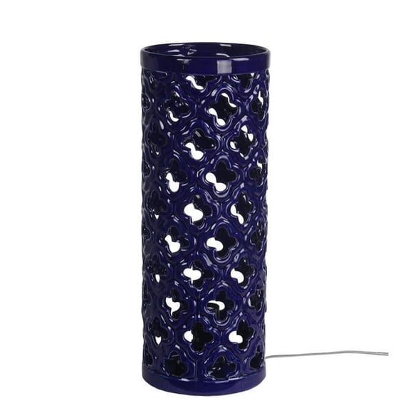 Privilege 77175 6.5 x 6.5 x 16.5 in. Transitional 40W Ceramic Base Uplight, Blue