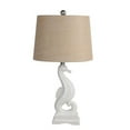 thumbnail image 1 of Privilege 77180 Transitional 100W Seahorse Ceramic Base Table Lamp, Cream & White, 1 of 1