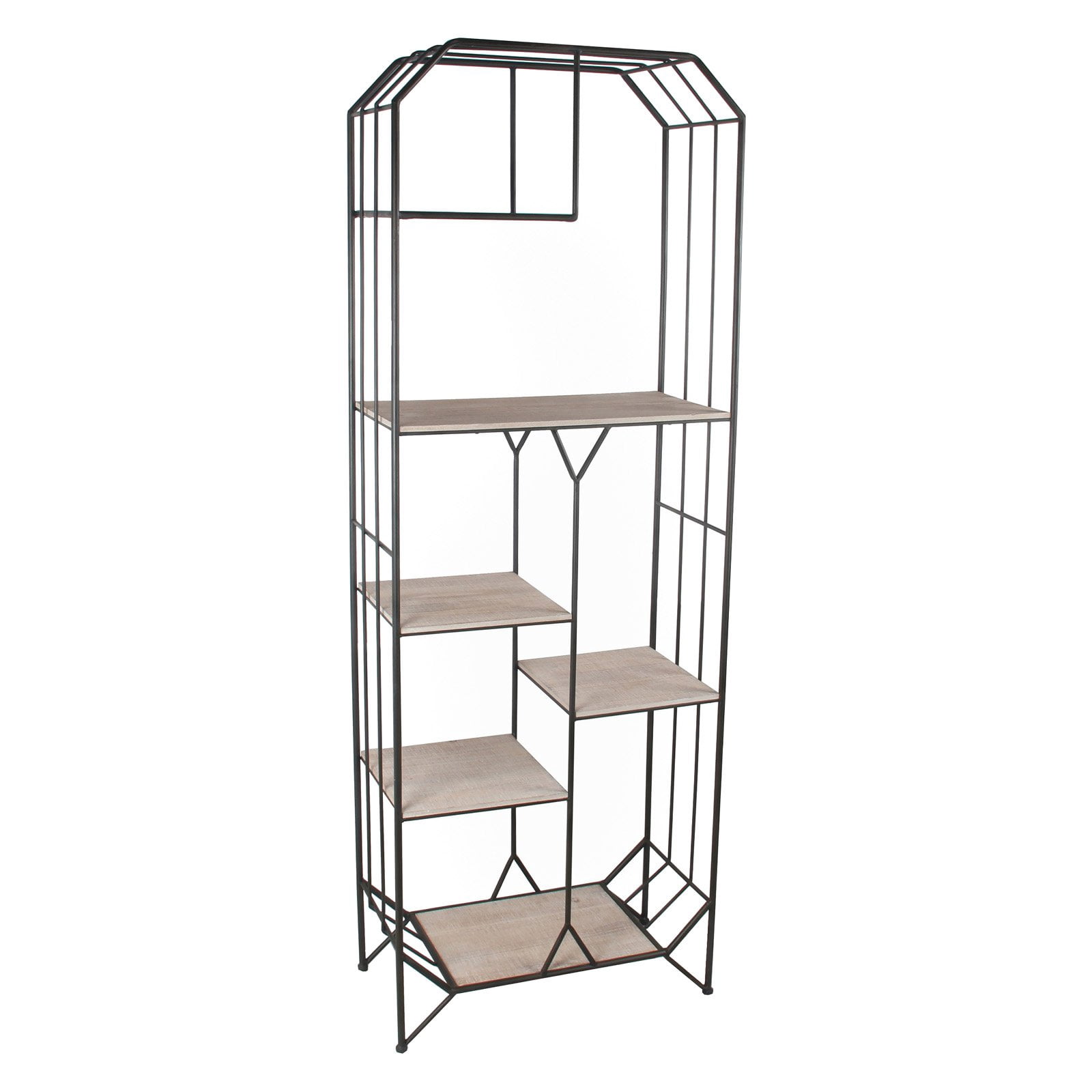 privilege international industrial iron and wood bakers rack - Walmart.com