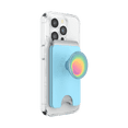 thumbnail image 1 of PopSockets MagSafe Phone Wallet with Expanding Grip - Butterfly Pea Blue Boca Aura, 1 of 7