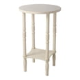 thumbnail image 1 of Privilege Transitional Wooden Accent Side Table in Rose White, 1 of 1