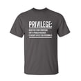thumbnail image 1 of Privilege should Never Have Preference Sarcastic Humor Graphic Novelty Funny Tall T Shirt, 1 of 1