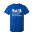 thumbnail image 1 of Privilege should Never Have Preference Sarcastic Humor Graphic Novelty Funny Youth T Shirt, 1 of 1
