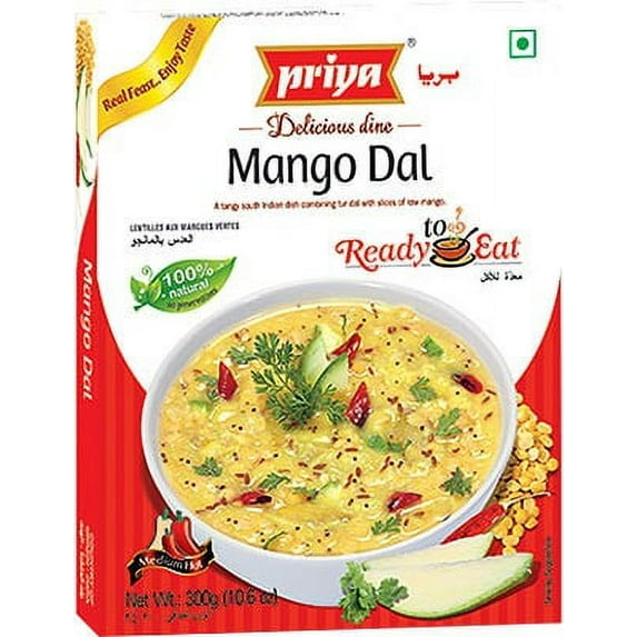 Priya Mango Dal (Ready-to-Eat) 10.6 oz box Pack of 2