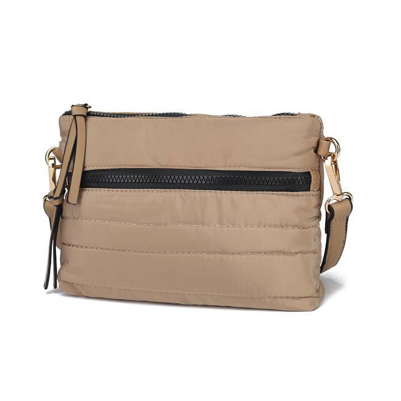Nylon Crossbody Bag - Taupe - Woman - Crossbody Bags 
