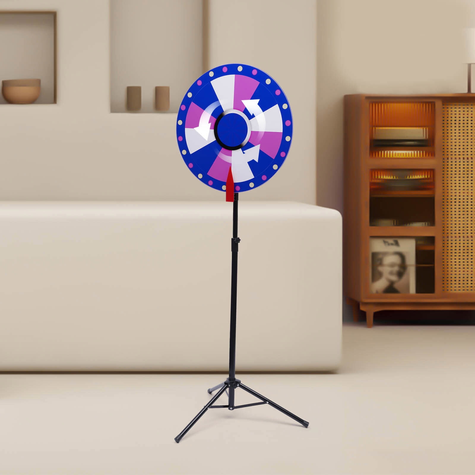 Prize Wheel Dry Erase Wheel of Fortune Spinning Wheel Tripod Stand 24In