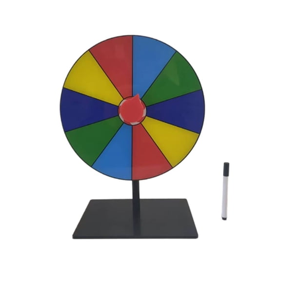 Prize Wheel, Tabletop Roulette Wheel for Prizes, for Home Parties, Trade Show, Party Birthday Wedding & Carnival Events