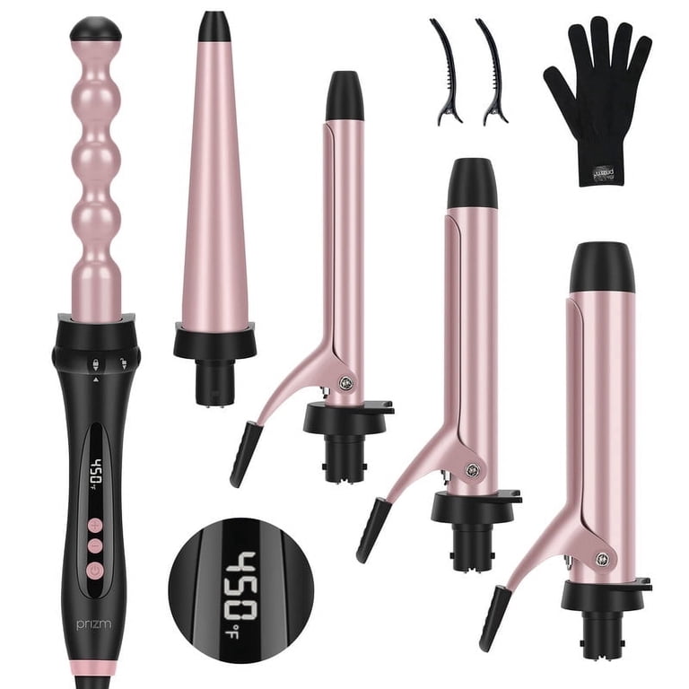 Prizm 5 in 1 Curling Irons for Hair, Professional Ceramic Hair