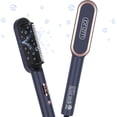 thumbnail image 1 of Prizm Hair Straightener Brush, 20s Fast Heating, Negative Ions Hair Straightening Brush with Less Frizz, 4 Temp Settings & LED Display, Anti-Scald Design, Gift for Women, Dual Voltage, Prussian Blue, 1 of 9