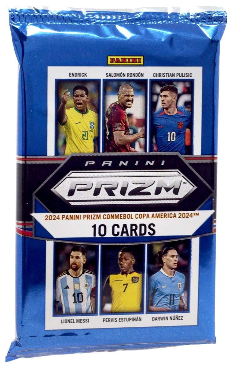 Prizm Panini Copa America Soccer Trading Card MEGA Box Pack (10