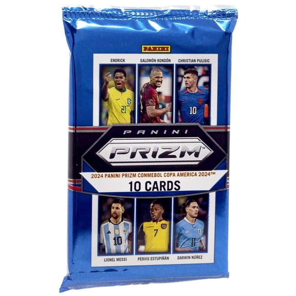 Prizm Panini Copa America Soccer Trading Card MEGA Box Pack (10 Cards)