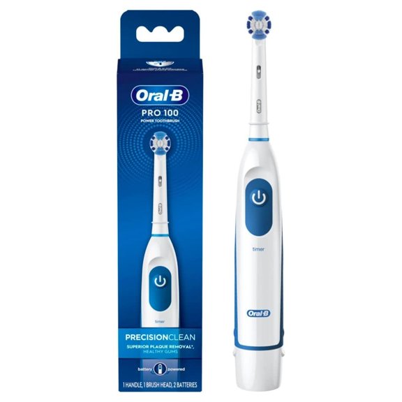 Pro 100 Precision Clean, Battery Powered Electric , Blue and White