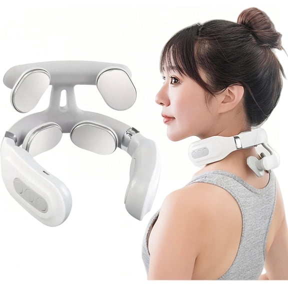 Pro 2.0 Neck Massager, 2026 Upgraded 4-Head Magic Pro 2.0 Neck Massager with Heat, 6 Vibration Modes & 15 Intensity Levels, Relaxation Device Hands Free for Women Men Gifts
