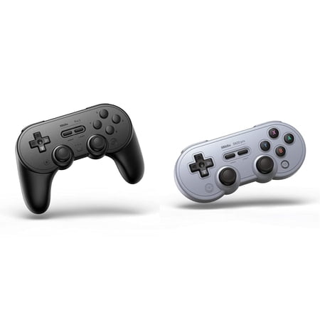 Pro 2 Bluetooth Controller for Switch/Switch OLED, PC, macOS, Android, Steam & Raspberry Pi (Black Edition) - Switch & Sn30 Pro Bluetooth Gamepad (Gray Edition)