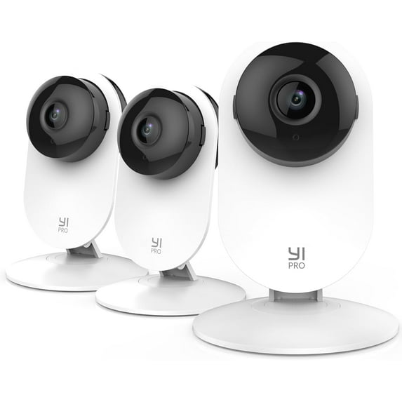 Pro 2k 3PC Home Security Camera, Indoor Camera with Person, Vehicle, Animal Smart Detection, Phone App for Baby, Pet, Dog Monitoring, Works with Alexa and Google Assistant