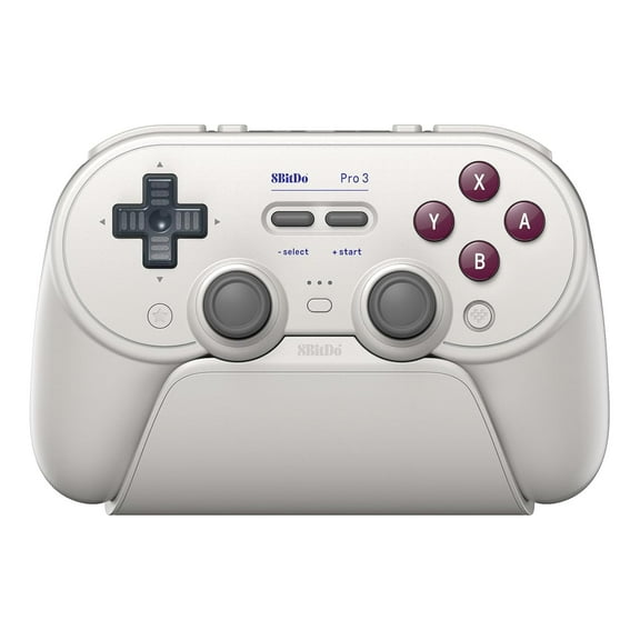 Pro 3 Bluetooth Controller for / 2 R Joysticks, Swappable ABXY Buttons, Back Charging Dock, Hall Effect Triggers, Windows, Apple, SteamOS, Android - G Classic