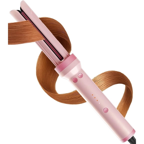 Pro 3-in-1 Auto Curling & Straightening Iron with AirBlow Tech for 72h Hold, Curling Wand with1.1billion Negative Ions, Triple Hair Protect & -Free, Auto Shut-Off, Tangle-Free, HyperCurve