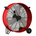 thumbnail image 1 of Pro 30" Heavy Duty Metal Drum Fan, 14000 CFM High Velocity Floor Fan, 3-Speed, 5in Solid Wheels Movable Industrial Drum fan for Commercial, Warehouse, Patio, Shop, Garage, Barn, 1 of 9