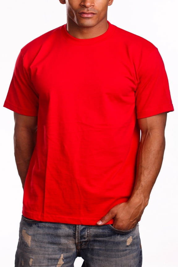 Athletics Mens Short Sleeve T-Shirt,Red,5XL
