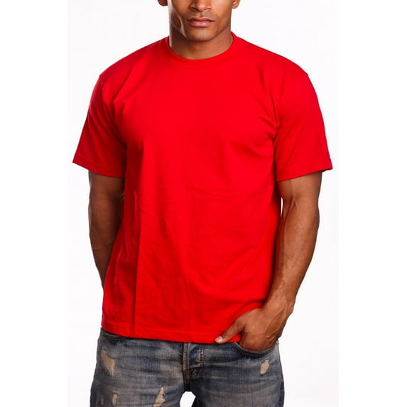 Pro 5 Athletics Mens Short Sleeve T-Shirt,Red,Large