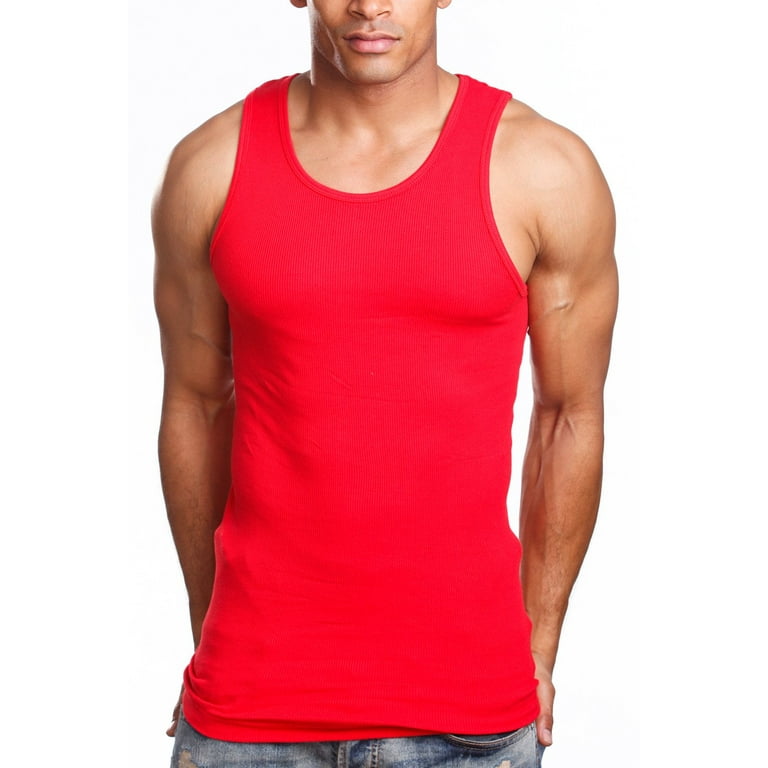 Pro 5 Mens A Shirts 3 Pack Undershirt Red 3XL
