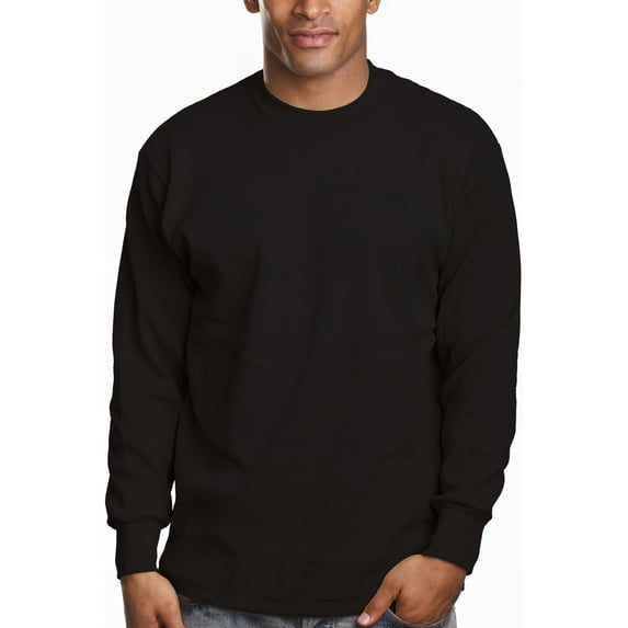 Pro 5 Mens Casual Long Sleeve Thermal,Black,2XL