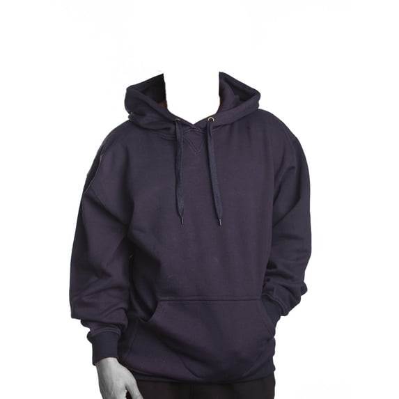 Pro 5 Mens Heavy Weight Fleece Pullover Hoodie,Navy Blue,Small