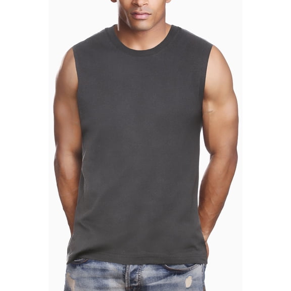 Pro 5 Mens Muscle Tank Top,Dark Grey,7XL