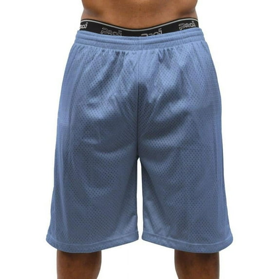 Pro 5 Mens Plain Mesh Shorts,Sky Blue,3XL