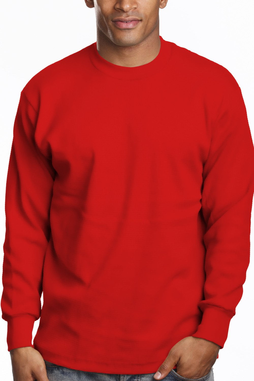 long sleeve red shirts for men