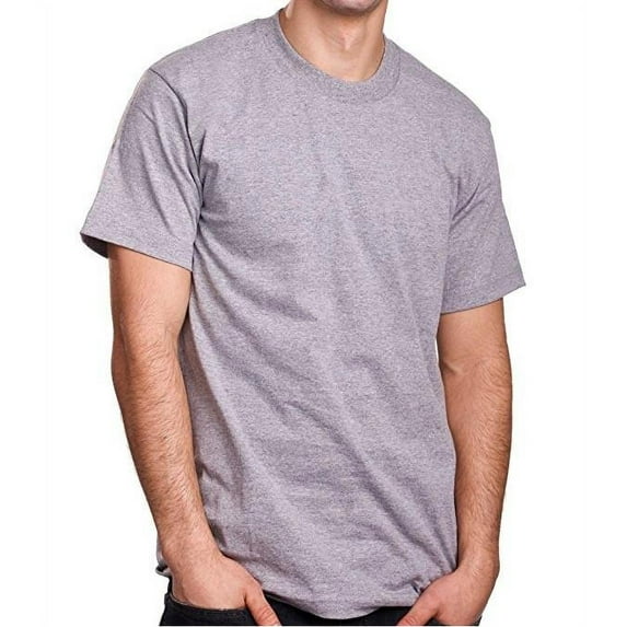 Pro 5 Superheavy Short Sleeve T-shirt,Heather Grey,4XL