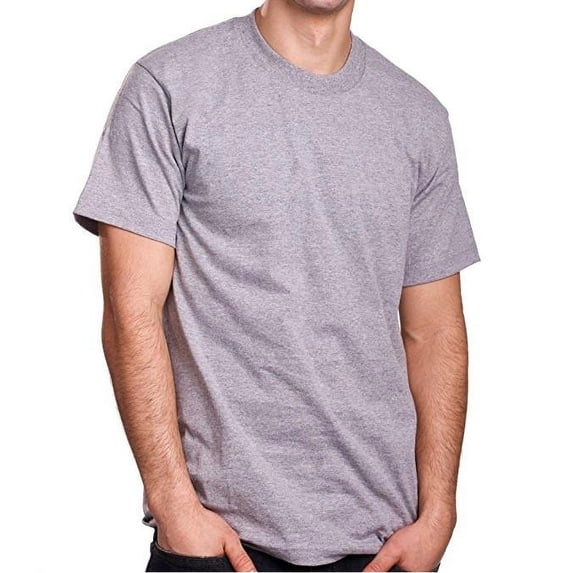 Pro 5 Superheavy Short Sleeve T-shirt,Heather Grey,5XL