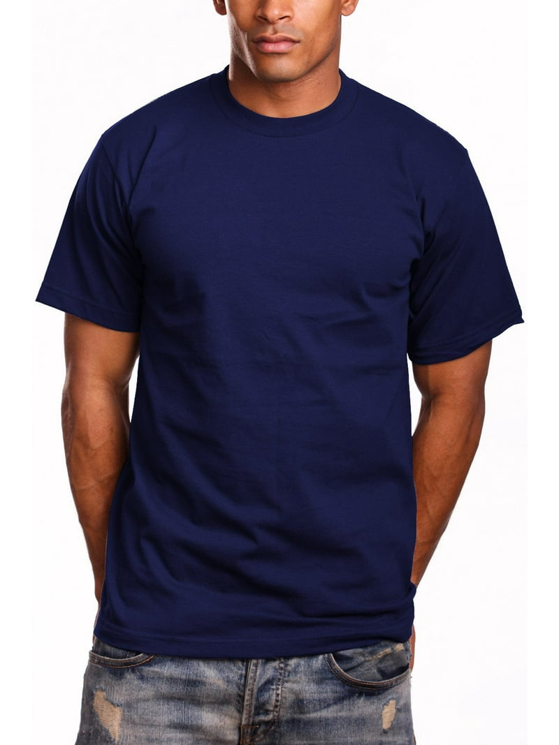 5 PRO Super Heavy Short Sleeve T-Shirt, Navy Blue, Thick Fabric