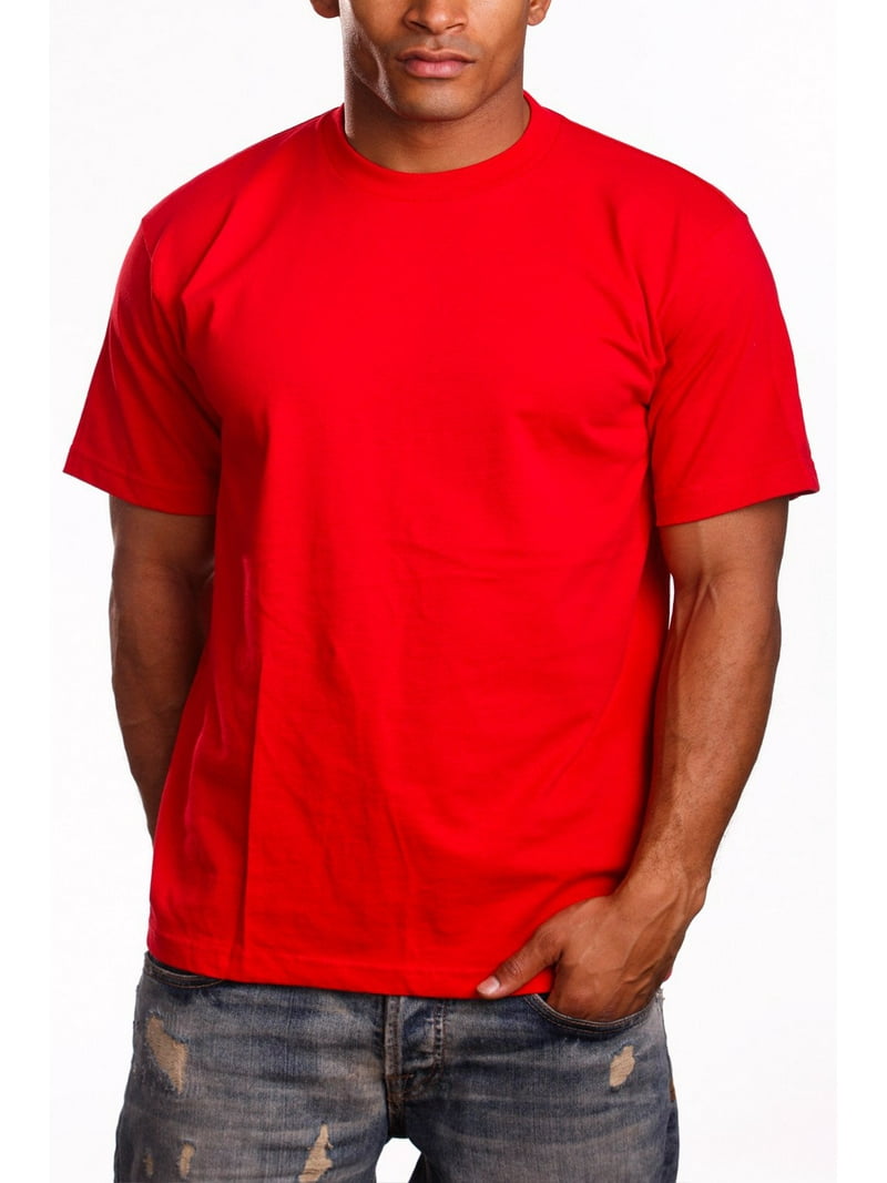 Pro 5 Superheavy Short Sleeve T-shirt,Red,7XL - Walmart.com