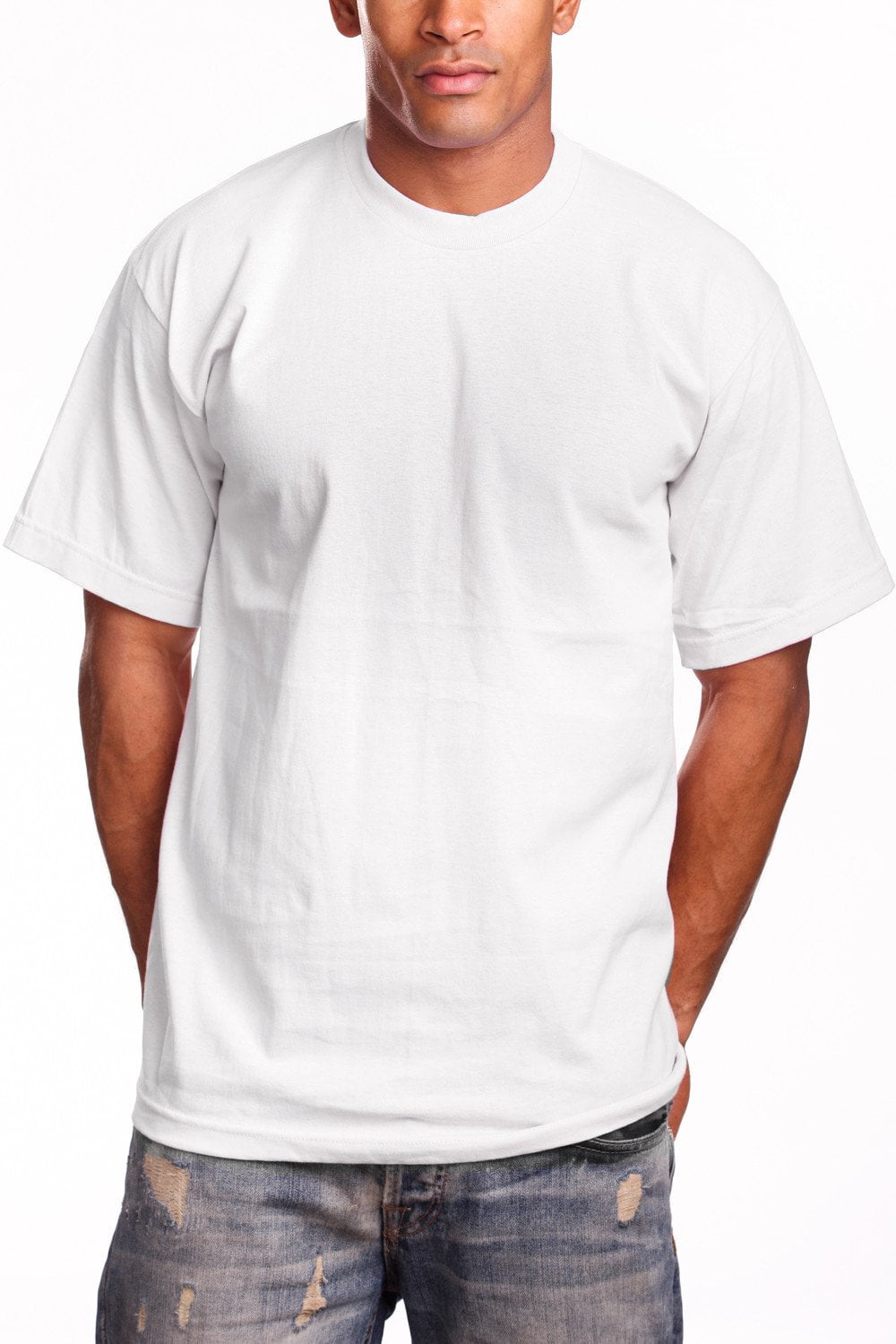 Pro 5 Superheavy Short Sleeve T-shirt,White,7XL - Walmart.com
