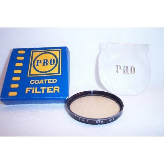 Pro 55 Mm New 81A Screw-In Filter With Pouch/Box Made In Japan (K-256)