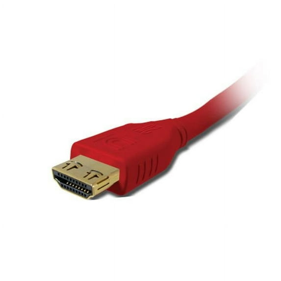 Pro AV-IT High Speed HDMI Cable with ProGrip, SureLength, CL3-Cool Red 3 ft.
