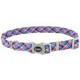 thumbnail image 1 of Pro: Active Woven Reflective Dog Collar - Cobalt Crossed - Small - 5/8", Adjustable 8-12" Neck, Lightweight & Breathable, Pet Safety Reflective Strips, 1 of 9