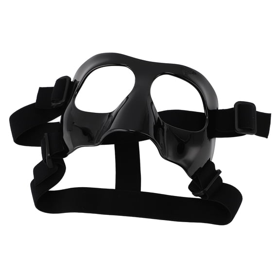 Pro Adjustable Sports Nose Guard, Protective Face Mask for Basketball & Football, Black (One Size)