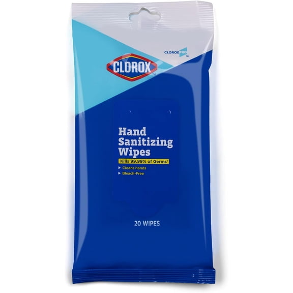 Pro Alcohol Free Hand Wipes with BZK - Gentle Sanitizing Wipes Serve as Travel Essentials & On-The-Go Cleaning - Disinfecting Sanitizer Solution for School Supplies & Office Use, 20 Count