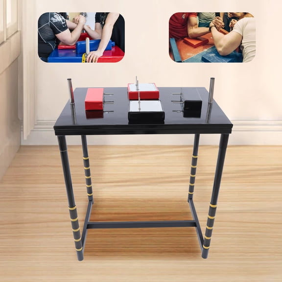 Heavy Duty Arm Wrestling Training Equipment Table Complete Set, Equipped with Comfort Pads & Sturdy Handles