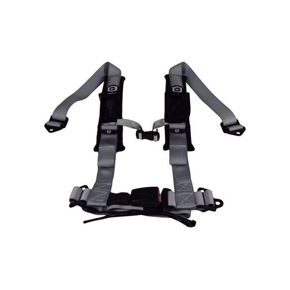 Pro Armor Driver Side Four Point Auto Buckle Harness w/ Bypass Switch - Silver