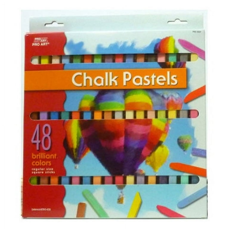 Pro Art Artists' Color Chalk Pastel Set, 48 Pieces