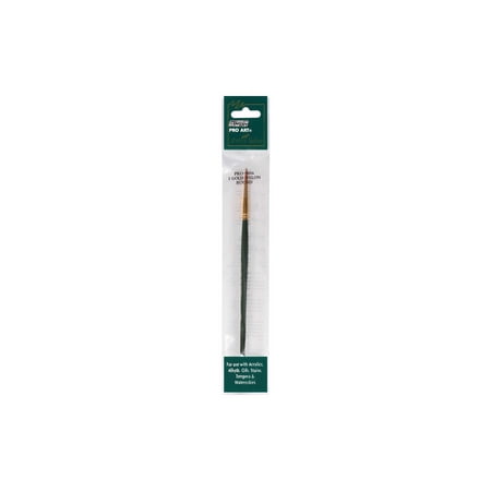 Pro Art Gold Nylon Round Artist Brush Size 3 for Multi-Media
