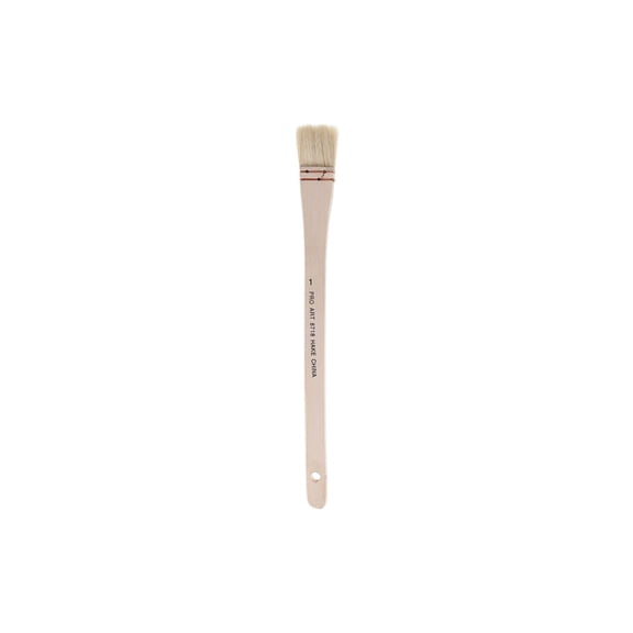 Pro Art Hake Brush 1x1 in Long Handle for Thin Media