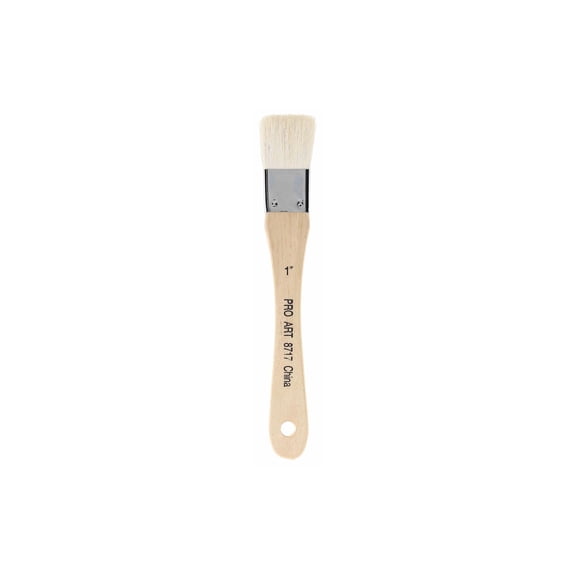 Pro Art Brush Hake 1"x1", Hake Brush, Pottery Glaze Brushes, Japanese Paint Brushes, Glaze Brushes for Pottery, Brush for Watercolor, Pottery Surikomi