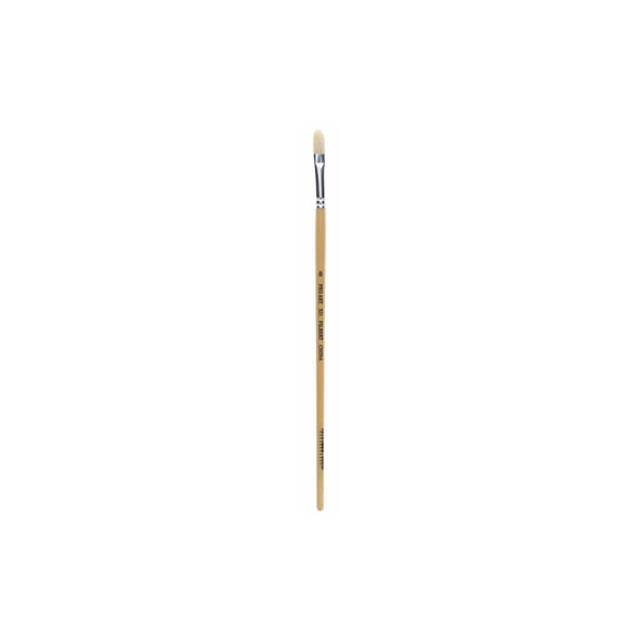 Pro Art White Hog Bristle Filbert Brush Size 6 for Oils and Acrylics